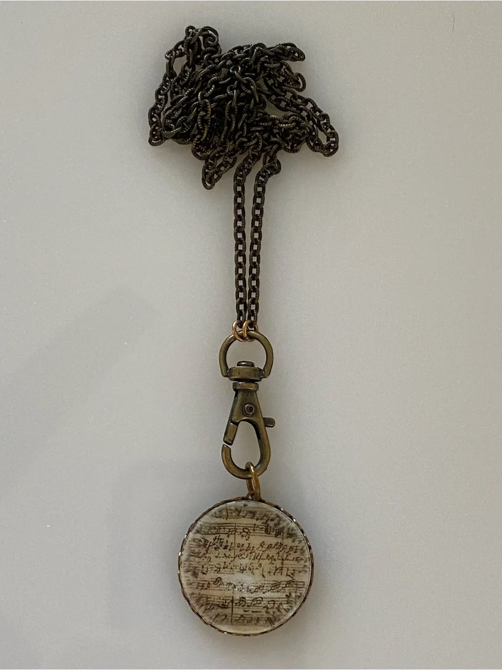 Brass Music Pendant